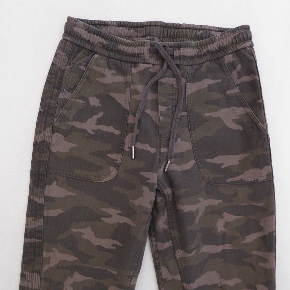 Athleta Farallon Joggers Camo Brown Elastic Waist Drawstring Women's Size 0 - Picture 2 of 11